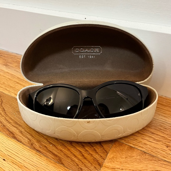 Coach Navy Blue Sunglasses (with Original Case and Cloth) - Picture 1 of 10